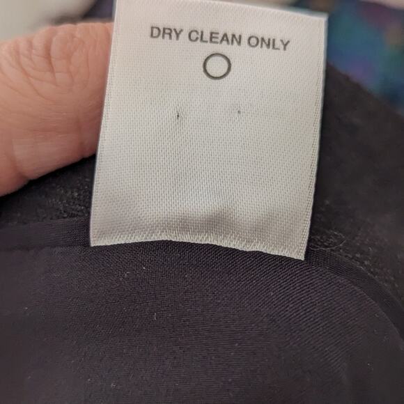 Women's Classiques Entier Black Ruffled Skirt Size 10 Business Professional - Picture 6 of 8